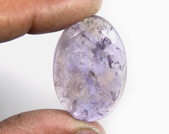100% Natural Quality Amethyst Gemstone,Gorgeous Purple Amethyst Cabochon, Oval Shape Amethyst Loose Gemstone For jewellery 37 Cts. MI33-15