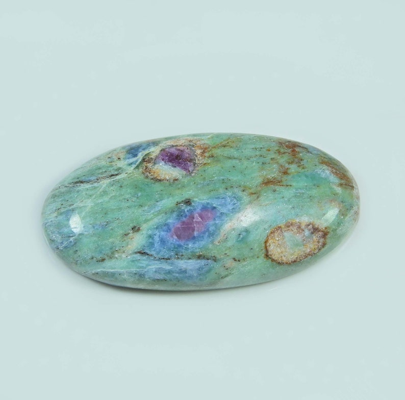 Fine Quality Natural Ruby Fuchsite Cabochon Semi Precious Gemstone Jewellery making Loose stone Handmade Ruby Fuchsite Stone 59 Cts MI29-03