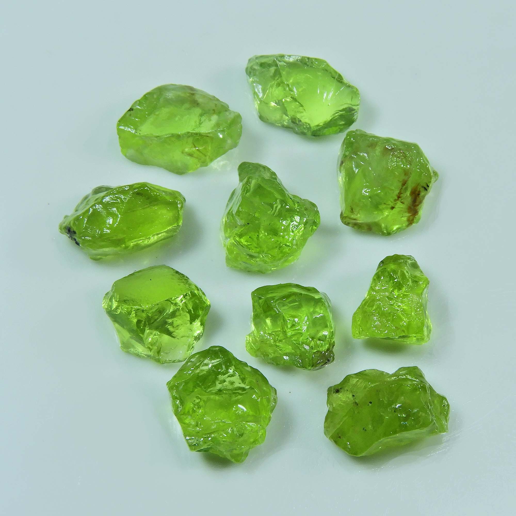 10 Pcs. AAA Natural peridot Rough Gemstone peridot crystal Etsy