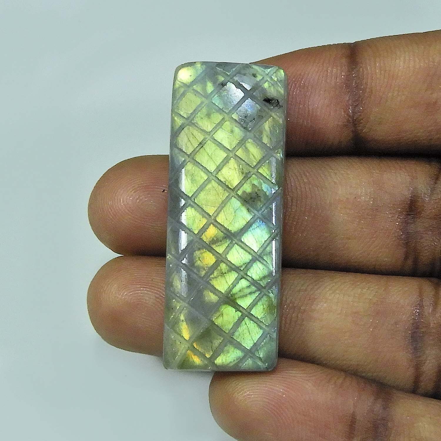 Natural Yellow Labradorite Carving Loose Gemstone Carving Etsy