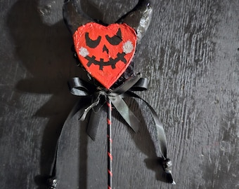 Primitive Valentine/Valloween decor, romantic goth