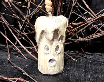 Primitive Halloween Decor,  Ghost candle
