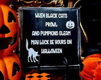Halloween poem, Halloween decor,gothic wall art