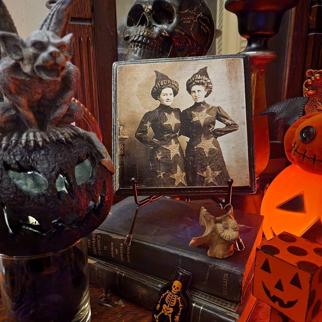 Vintage Witches Halloween Decor Witch Decor Gothic Home - Etsy