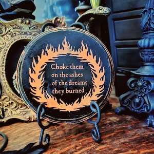 choke them on the ashes, Gothic wall decor, goth, gothic home decor, Emo, gothic decor