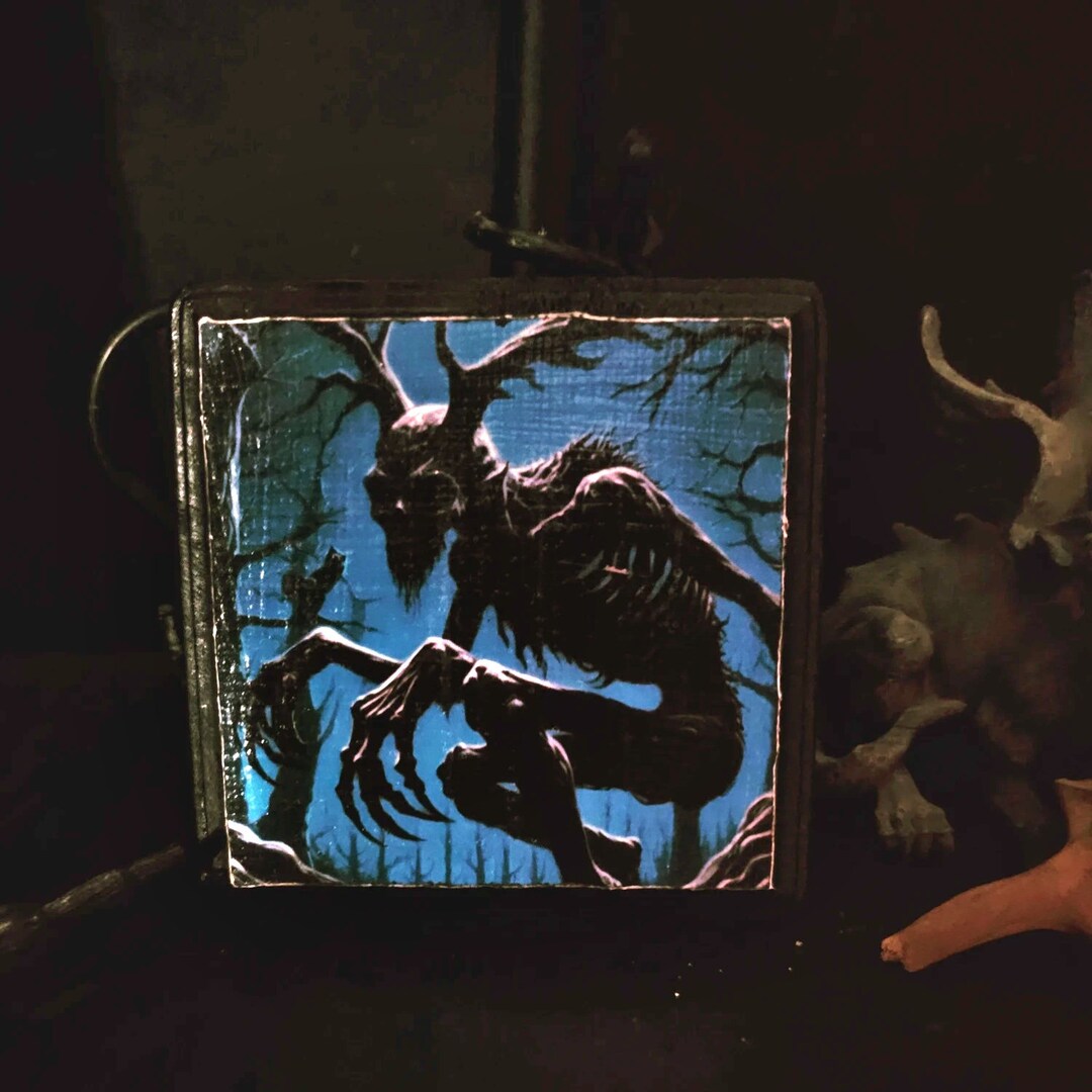 Wendigo Wall Art, Cryptid Decor - Etsy