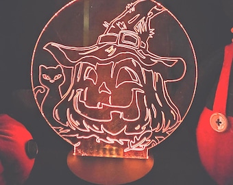 Halloween night light, Jacko lantern light, unique Halloween decor