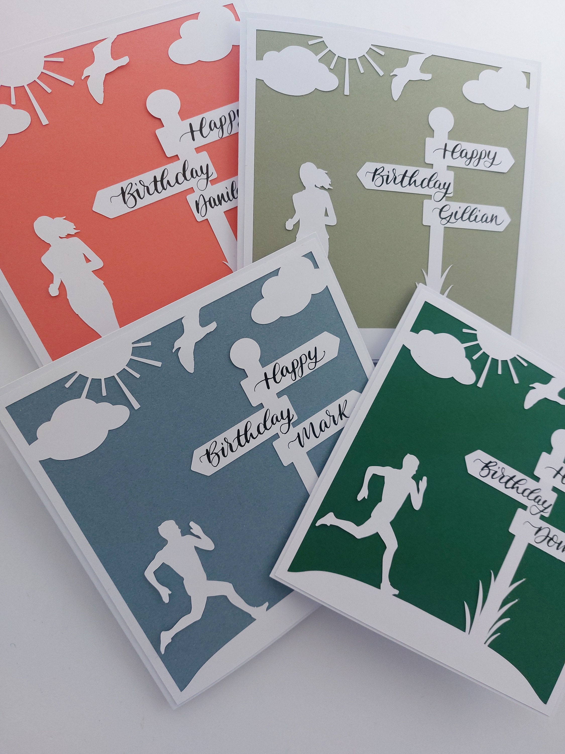 Birthday Male Runner Sport Theme In Orange And Golds Card (1232694 - Foto 5