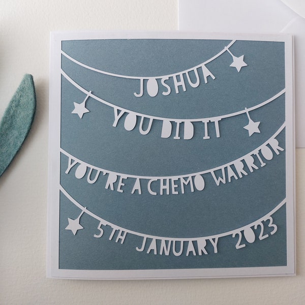 Personalised Card | Final Chemo treatment | Ring the Bell | End of Treatment | Cancer Survivor | Cancer Warrior | Finished Chemo Card