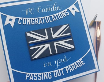 Personalised Police Force Card | Handmade Police Graduation card | Police Passing Out Card l New Police Officer l New Job