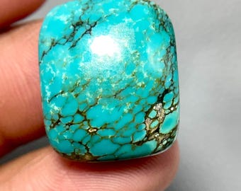 Spider Web Canyon Turquoise, Cushion Cabochon, 22x18x8 MM, 26 CTS, Beautiful Cabochon, #L-514
