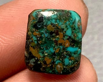 Stone Mountain Turquoise, Cushion Cabochon, 14x12x4 MM, 5 CTS, Beautiful Cabochon, #L-670