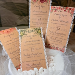 Partecipazione per Matrimonio personalizzata