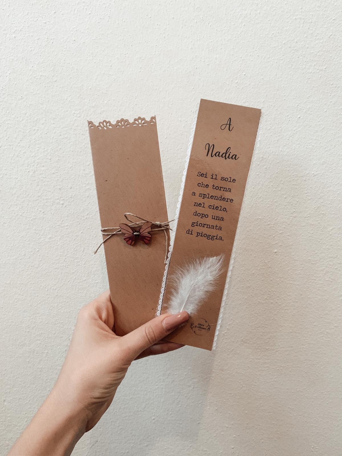 Personalized bookmark with poem Back to Shine and Etsy
