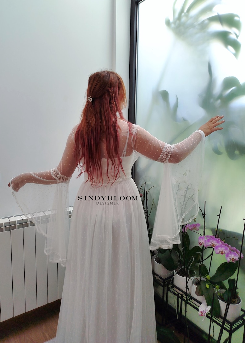 NEW!! Romantic Boho Elven Wedding Dress "egeria" • Victorian Fairy NEW!! Romantic Boho Elven Wedding Dress "egeria" • Victorian Fairy
