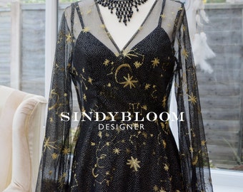 Vestido/Túnica Celestial Negro "Onix"