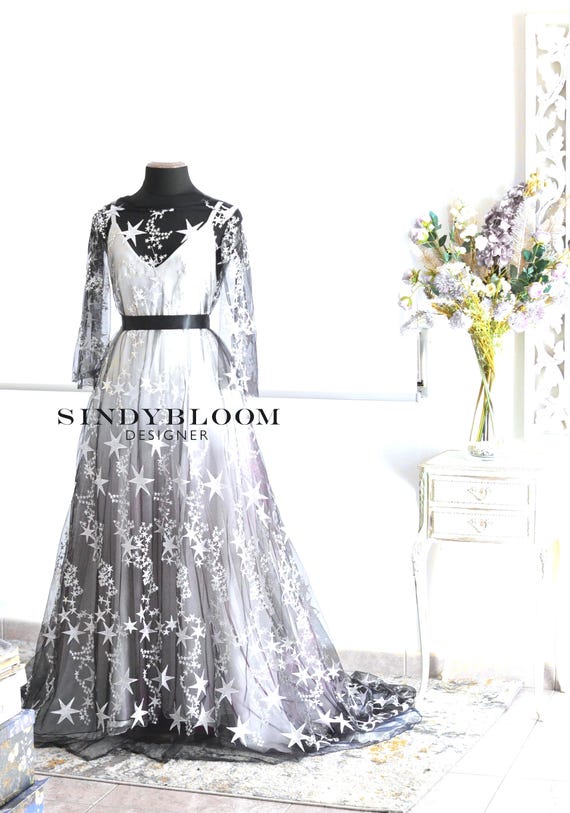 celestial embroidered dress LOOK 12: Celestial Empress – Almée Couture