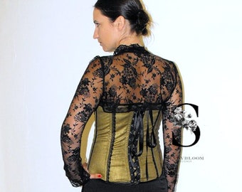 Black lace bolero Small size