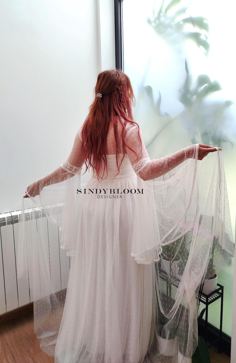 NEW!! Romantic Boho Elven Wedding Dress "egeria" • Victorian Fairy NEW!! Romantic Boho Elven Wedding Dress "egeria" • Victorian Fairy