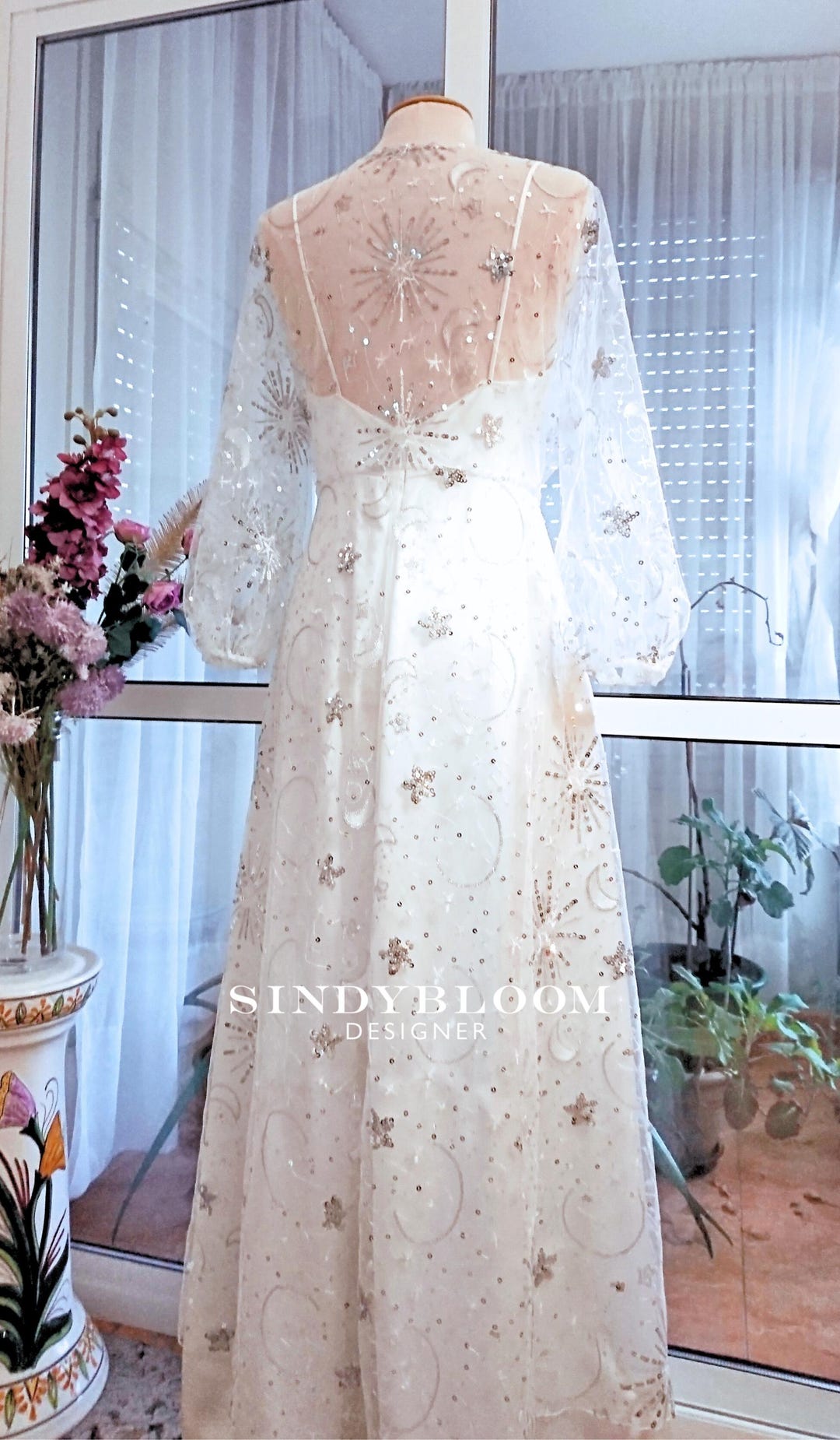 star and moon sequin dress Moon & Star dress