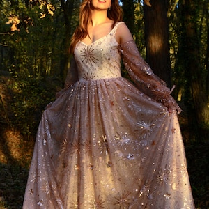 Celestial wedding dress Jasmine Deposit -Preorder