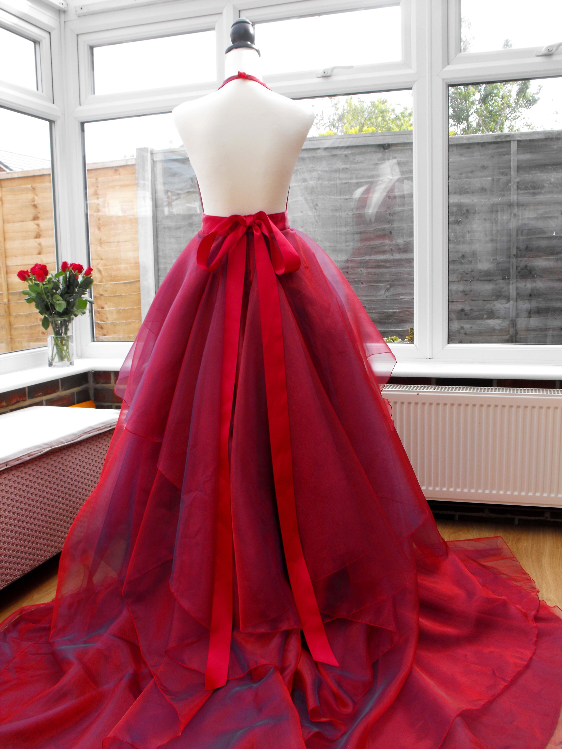 Red wedding dress Plus size bridal dress Dress for | Etsy