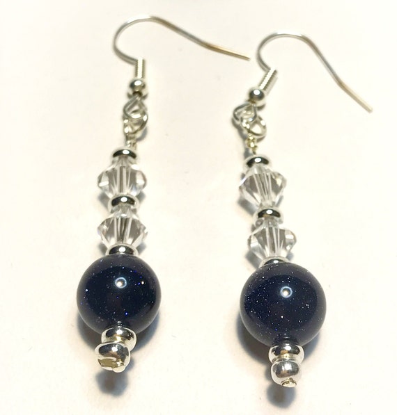 Blue sandstone best sale earrings