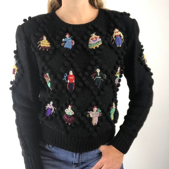 Norma Kamali Designer Vintage Doll Appliqué Novelt