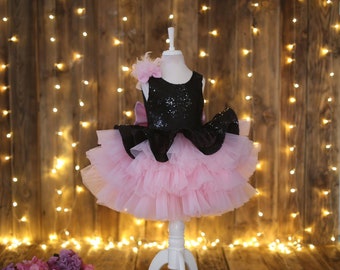 Angle Wings Girl Prom Gown Pink Baby 1st Birthday Outfit - Etsy