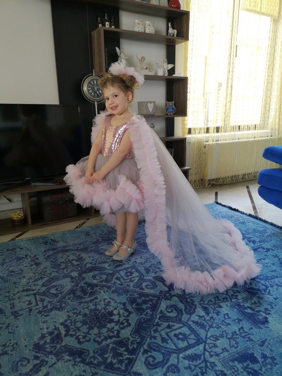 Little Girl Pageant Dress 2023 With Cape Crystals Chiffon Ballgown Little  Kids Birthday Formal Party Wear Gowns Infant Toddler Tee220k From Yier63,  $92.73 | DHgate.Com