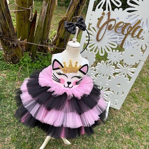 Halloween Cat Costume for toddler birthday |  Baby Girl Pageant Dress | Puffy Kids Tutu