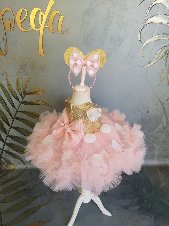 Costume classique de Minnie rose pour tout-petits