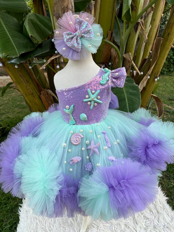 Mermaid 1st Birthday Tutu Dress Included Detachable Tail, Under the Sea Costume, Custom Starfish Prom Gown, Baby Pageant Dress, Flower Girl - Etsy Mermaid 1st Birthday Tutu Dress Included Detachable Tail, Under the Sea Costume, Custom Starfish Prom Gown, Baby Pageant Dress, Flower Girl - Etsy