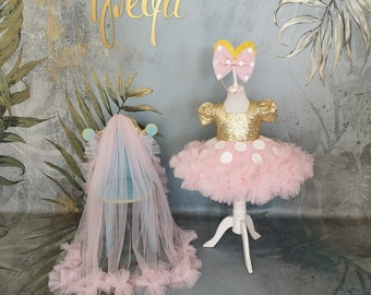 minnie mouse first birthday dress set for baby Personalised Disney 1st Birthday Minnie Mouse Outfit, Tutu Romper Dres   Little Secrets
