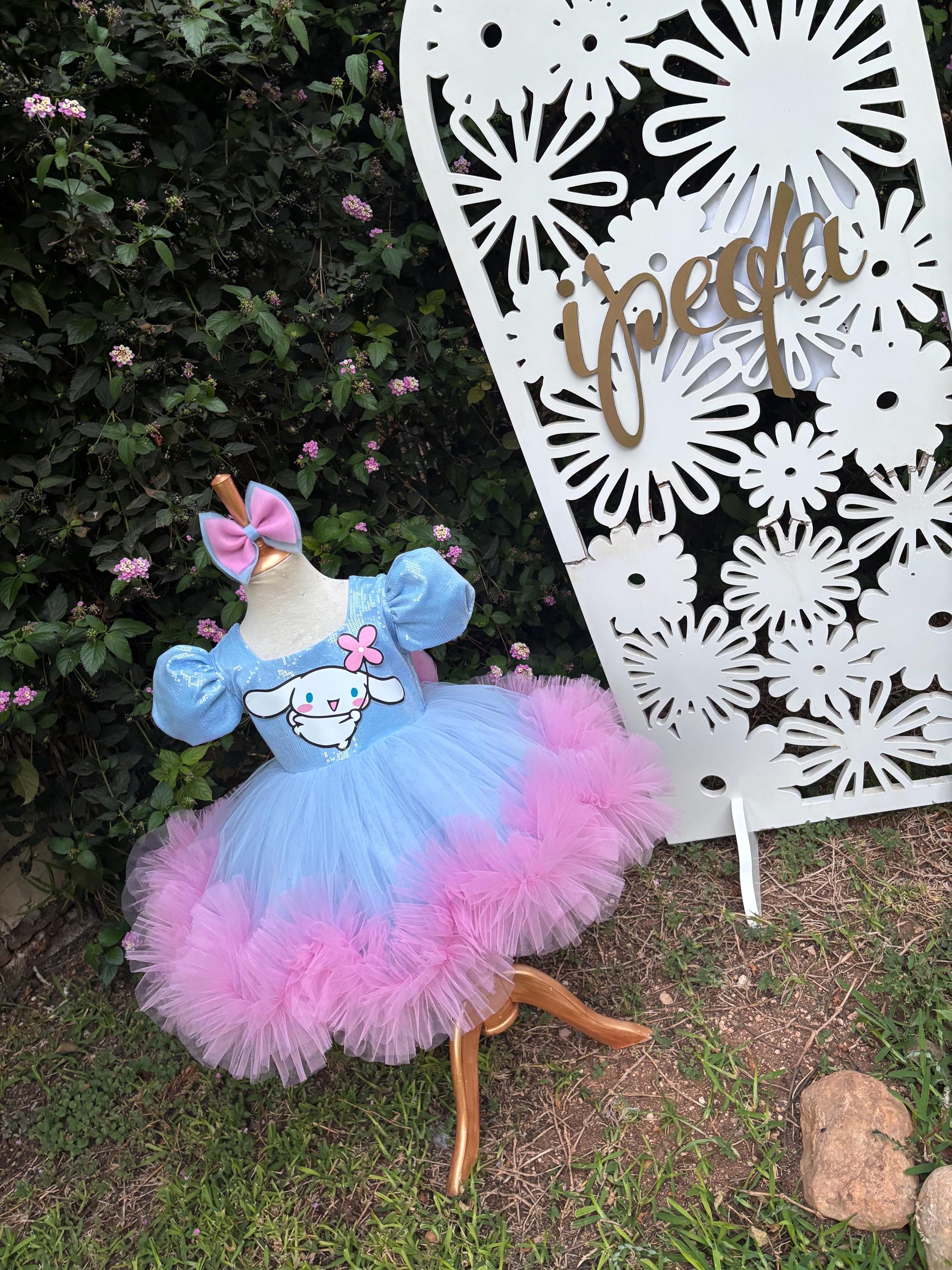 cinnamoroll dress for birthday party Dress her up in the dreamiest birthday outfit ever with the Spinkie   Cinnamoroll Flowers Tutu Dress. A special dress thats as fluffy as a cloud  and sweet as a dream. It features Spinkies whimsical