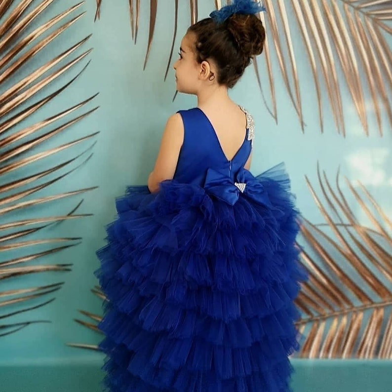 Children Dress for Special Occasions Saxe Long Tail Dressy Etsy