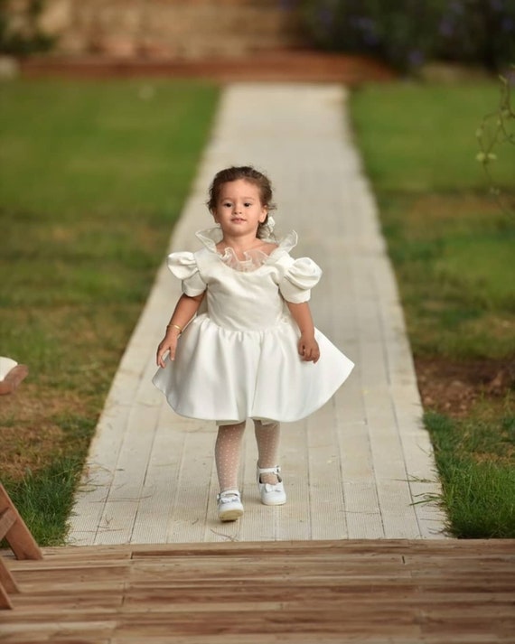 Vestido Para Fiesta Niña Blanco Talla 2/3/4/5 Años ⋆ Fashion Kids
