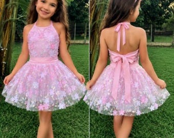 Baby Girls Two-Piece Crop Top and Skirt Set- Kidst Outfit Set for special occasions