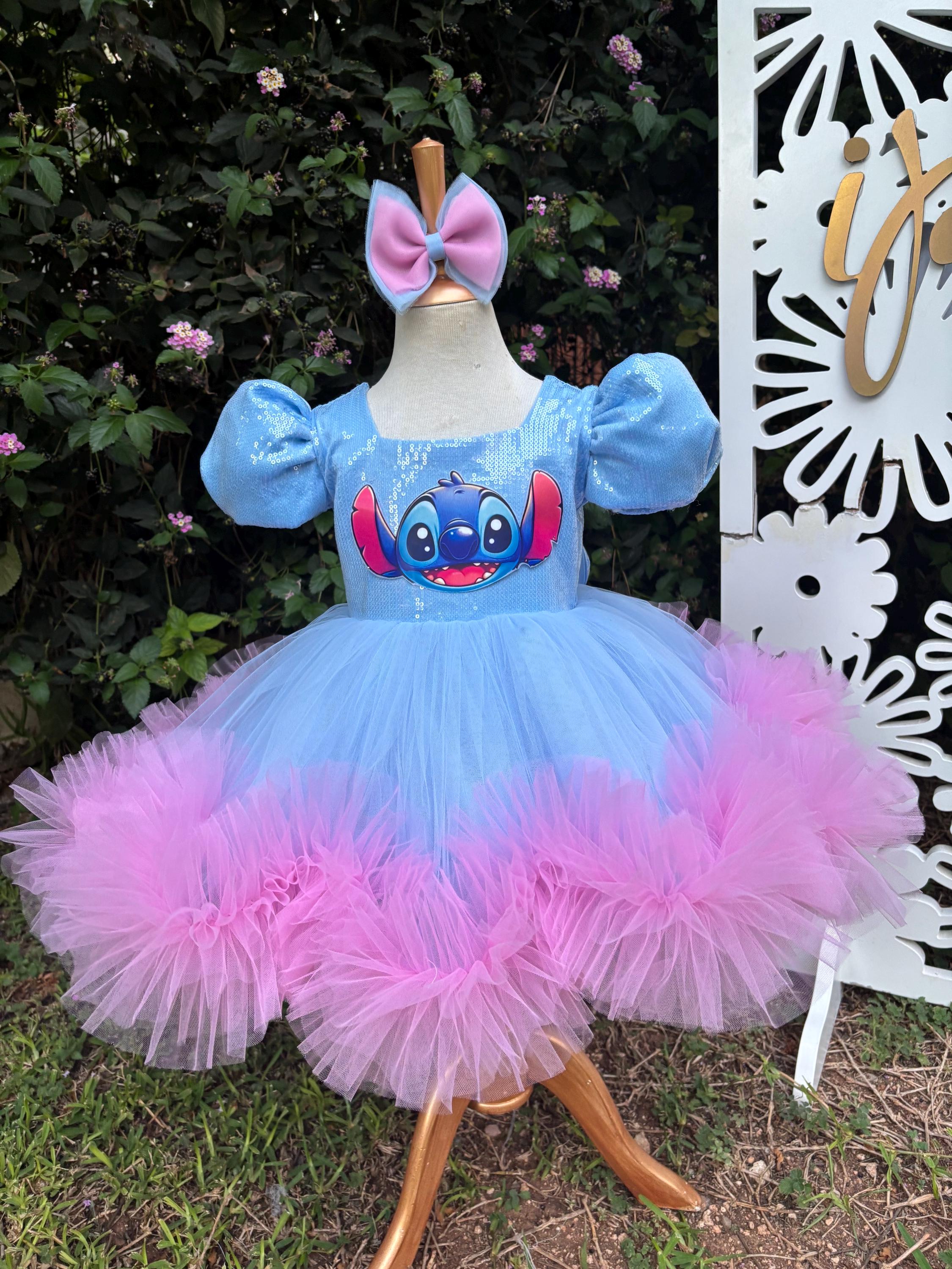 Tutu Vestito Stitch Cane Costume Di Halloween Per Bambina TUTU Di