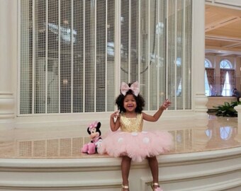 Minnie Mouse Inspired Baby Costume Set, Pink Gold Flower Girl Dress, Mickey Mouse Inspired 1st Birthday Theme Outfit Toddler Pageant Dresses - Etsy Minnie Mouse Inspired Baby Costume Set, Pink Gold Flower Girl Dress, Mickey Mouse Inspired 1st Birthday Theme Outfit Toddler Pageant Dresses - Etsy