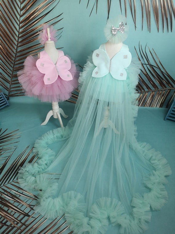 Butterfly train dress sale