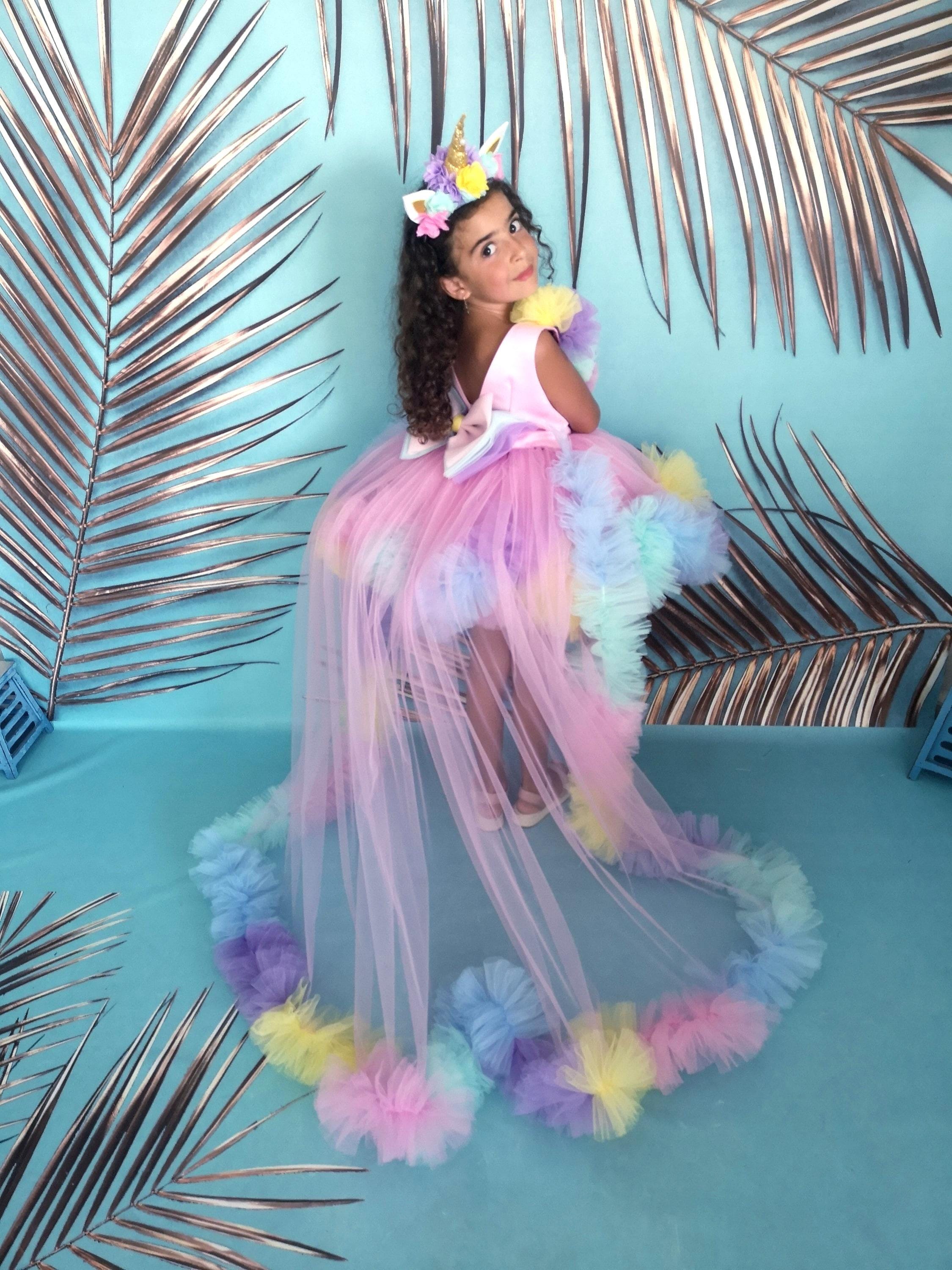 open lace back dress Airloonz Unicorn Balloon main image 0