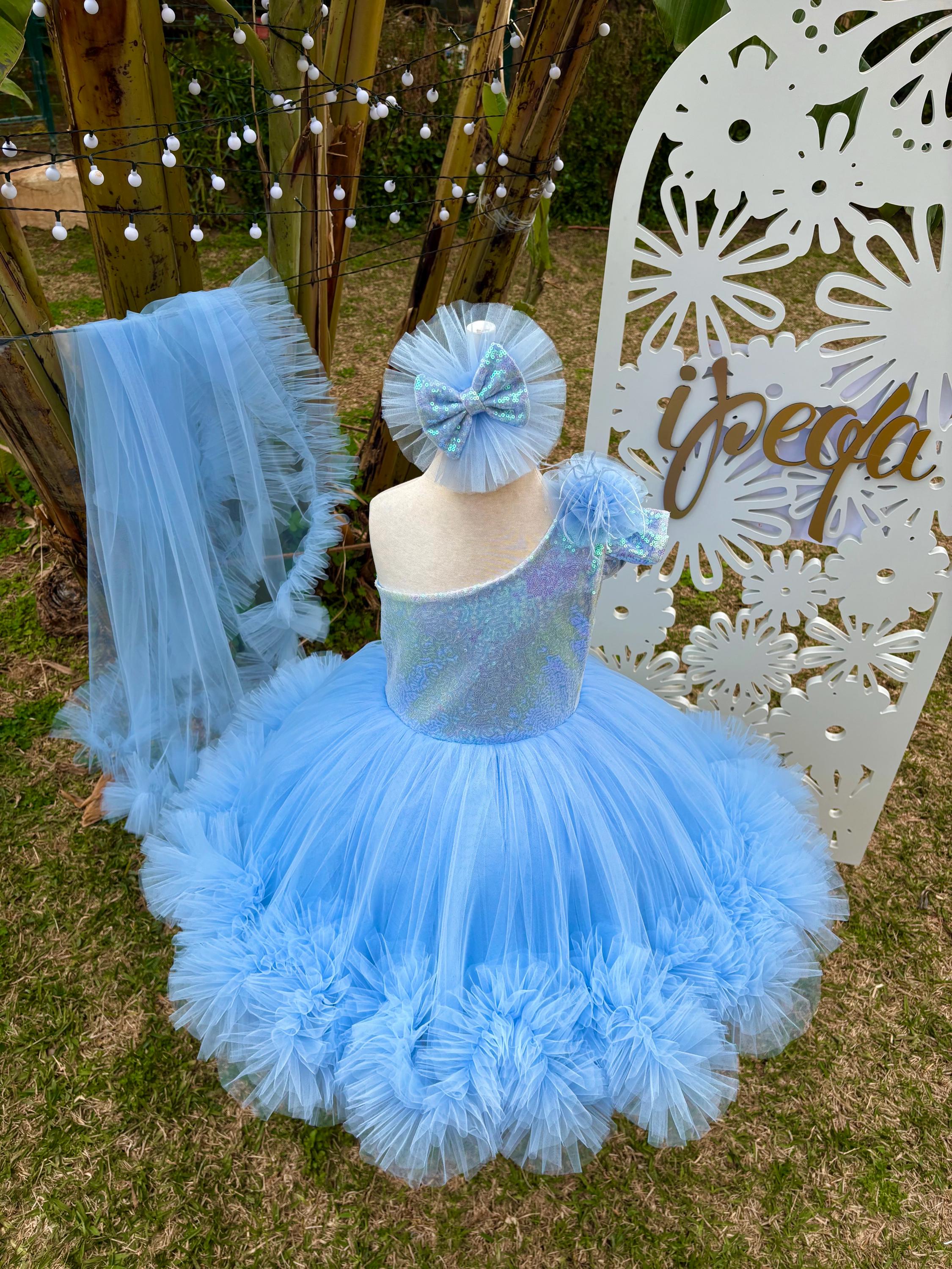 Abito da ballo Toodler con coda staccabile, abito da bambina - Etsy Italia