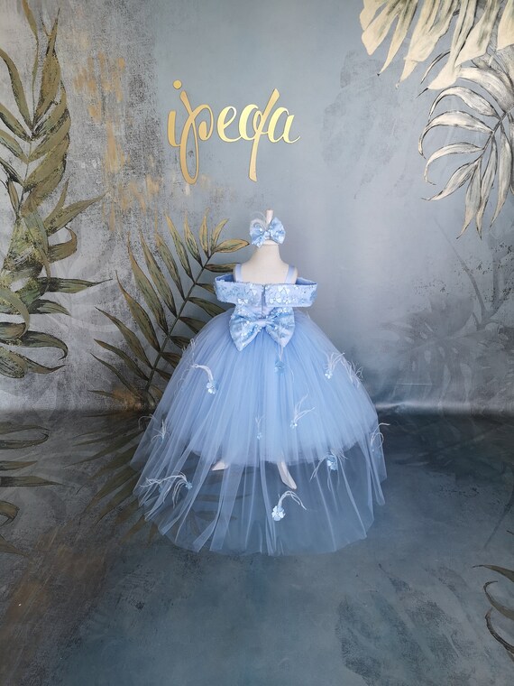 Baby blue best sale frock