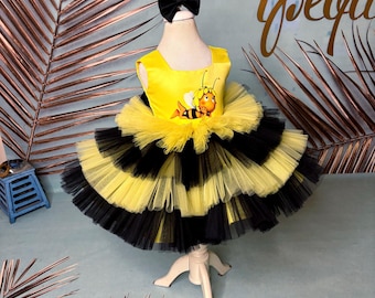 Toddler Bumble Bee Dress halloween costume