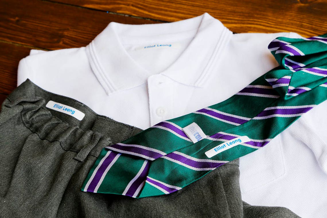 Printed Iron On Name Tapes Clothes Labels Tags School Uniform Etsy