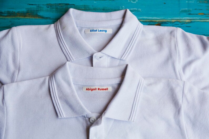 Printed Iron On Name Tapes Clothes Labels Tags School Uniform Etsy