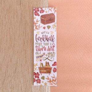 What is a bookshelf LAMINATED BOOKMARK