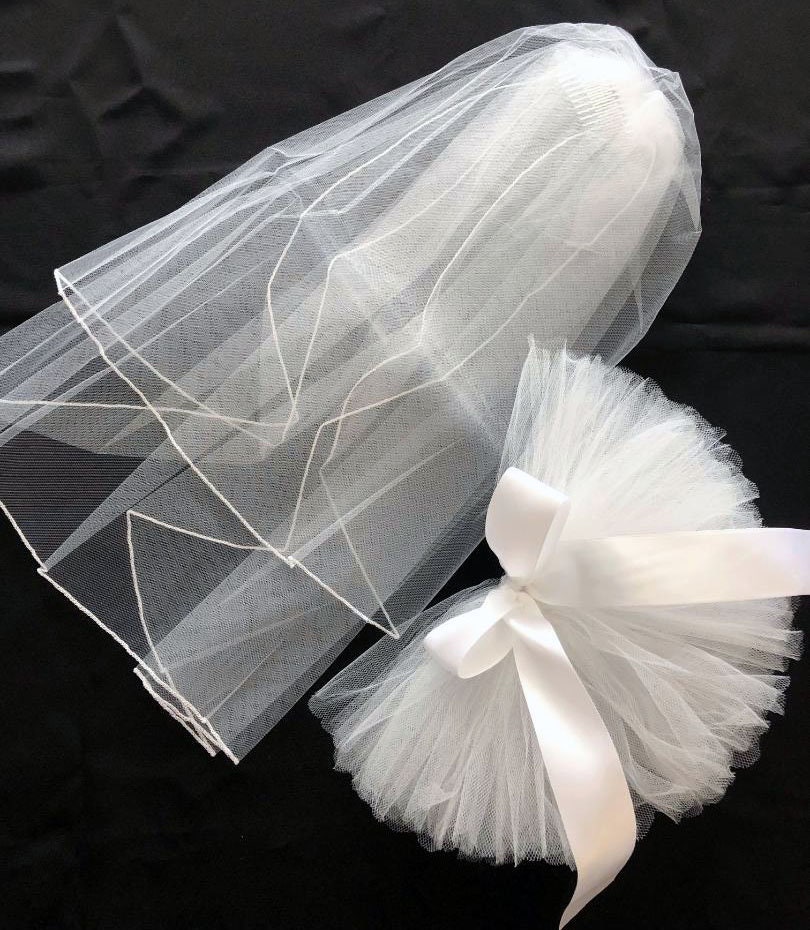 Bride's Booty Veil, Bridal Booty Veil, ArmBand,