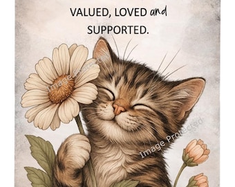 Daisy Cat Metal Wall Sign, Home Decor, Be The Reason...